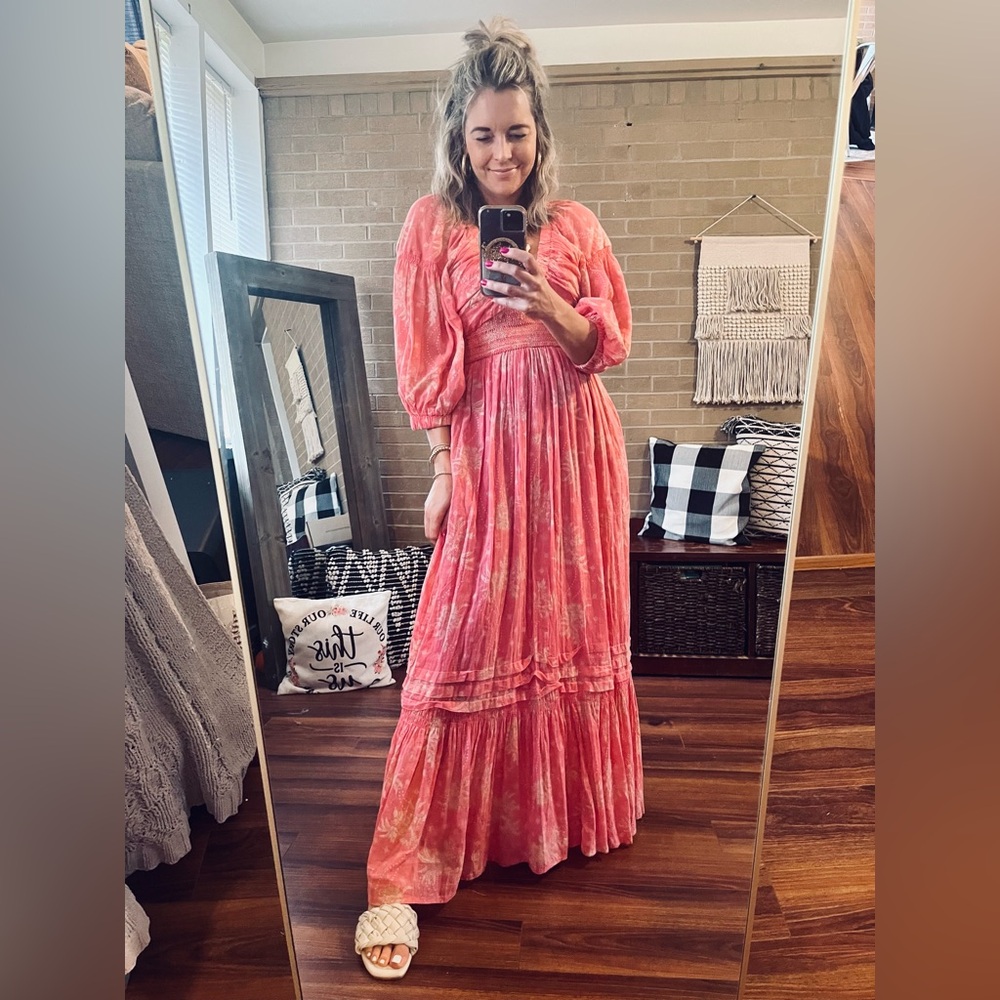 Free People Pink Maxi Dress